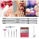 Lime a ongle electrique 20000rpm avec 7 têtes meulage ponceuse pour ongles professionnelle lime à ongles électrique professionnell