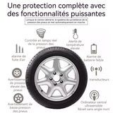 Surveillance de la pression des pneus solaire pour voiture TPMS écran couleur moniteur en temps réel de pression et de température