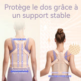 einture de correction dispositif invisible de correction de l'épaule pour adulte convient pour tour de poitrine de 104 à 124 cm