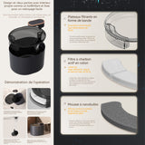 Fontaine à eau pour chat 3L Interface USB filtration fine triple à double noyau silence au niveau du sommeil cat fontaine d'eau