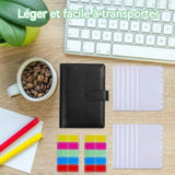 lasseur budget 15 PCS ensemble de manuels classeur carnet sac à fermeture éclair argent budget bloc-notes applicable aux billets