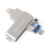 128GB Flash Drive Triple Play High Speed 3.0 USB For Mobile Phone Tablet Type-C Interface Mobile Phone Computer