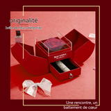 offret cadeau en forme de pomme rouge fête des mères cadeaux créatifs papier respectueux de l'environnement gift parfait rouge