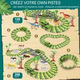ircuit voiture enfant 270pcs jouets à découper sur le thème des dinosaures avec accessoires riches jouets éducatifs pour enfants