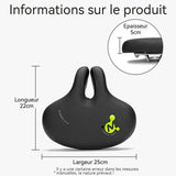 Selle de vélo 575g Imperméable PU Haute élasticité Jambes anti-abrasion Léger Absorption des chocs 5.selle de vélo ultra confortable