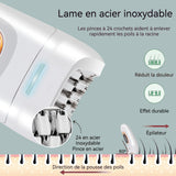 Épilateur électrique 2 en 1 5w 800mah ipx7 étanche épilation et rasage 2 niveaux réglable épilateur pour femme rasoir pour femme