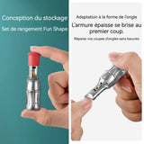 oupe ongles 12x70x18mm Ouverture de 7,5 mm Coupe-ongles portable en forme de coca avec de grands trous et coupe-ongles coudés