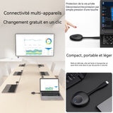 HDMI sans Fil 4K 5G Émetteur et Récepteur Prend en charge la diffusion Netflix pour Laptop/PC/Camera vers HDTV/Monitor/Projector