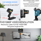 Mini caméra WiFi HD 1080P USB caméra de sécurité intérieure avec carte mémoire 32G et prise de vue nocturne infrarouge capteur