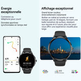 Montre connectée homme femme écran ips 1,39 pouces 360x360 ip67 étanche bracelet en silicone montre de sport montre téléphone