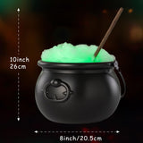 Décoration d'halloween 19,5x38cm génération automatique de brume ambiance immersive souvenir chaudron de sorcière multifonction