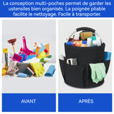Panier de rangement 28x28cm panier de pique-nique pliable et portable panier à main d'extérieur trousse de toilette de voyage