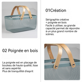 Panier de pique-nique 36,5x24x17cm panier de pique nique panier de plage sac de plage panier pique nique corbeille a fruits