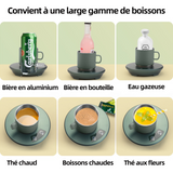 Chauffe tasse 8-55 degrés celsius plage chauffage chauffe café électrique chauffage refroidissement double usage tasse chaude froide