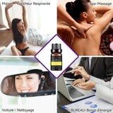 Huiles essentielles 6PCS 10ml huiles essentielles d'aromathérapie plantes hydrosolubles diffuseur d'arômes naturel désodorisation