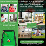 Table de billard 44x24x9,5cm billard de table pour enfants Livré avec 11 boules de billard et deux queues bureau de simulation
