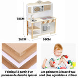 uisine Enfant 78cm Matériau sain Finition polie arrondie Scénario de jeu stimulant la créativité des enfants Cuisine pour enfants