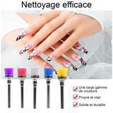 Brosse à ongles 5PCS 45,7x7,1mm brosse de nettoyage électrique remplaçable propre et solide durable 5 couleurs outils les ongles