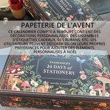 alendrier du compte à rebours de noël sur 24 jours papeterie de l'avent calendrier carnet de l'avent pour ados multifonctionnel