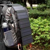 Chargeur de téléphone portable solaire pliant de panneau de charge de batterie solaire de banque de puissance extérieure pratique