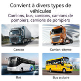 Caméra de recul Écran HD sans fil de 7 pouces Double entrée vidéo Caméra étanche et anti-choc Compatible avec différents modèles