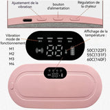 Ceinture chauffante 22x16x6cm 1800mAh 4 modes de vitesse Démarrage par un seul bouton Matériau sûr Intelligent faible bruit Rose
