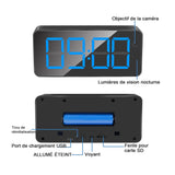 Caméra Espion 1080P HD Surveillance Domestique 2.4G/5Ghz WiFi Mini Caméra Cachée Caméra Espion WiFi avec Détection de Mouvement