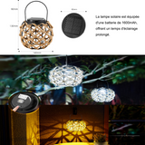 Lampe solaire extérieur 2 pcs 9x13x14cm 6h IP55 1600mah 2 vitesses réglage lumière solaire extérieur lampe solaire borne solaire