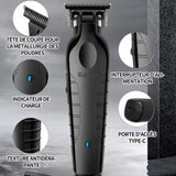 Tondeuse à cheveux USB rechargeable avec 3 peignes cheveux hommes professionnel tondeuse tout-en-un kit de coupe de cheveux sans fil