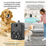 Anti aboiement chien ultrason 15-30khz chargement type-c intelligent portable dispositif anti-aboiement anti aboiement chiens