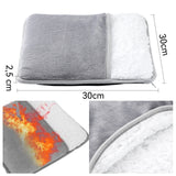Chauffe-pieds 30 x 30x 2,5 cm Flanelle 10 W Température constante 50-60 degrés Alimentation USB Chaud et confortable Chauffe pied