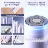 Épilateur electrique 2 en 1 double tête rechargeable étanche épilateur pour femme épilateur visage pour femmes mini épilateur