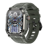Montre connectée 1,83 pouces 230x284 px Montre intelligente Suivi sportif Fonctions multiples Grand écran HD Assistant de vie noir