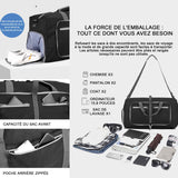 Sac à dos de voyage 63x29x35cm sac de voyage pliable de grande capacité pour le sport et la remise en forme out of office sac à dos