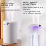 Humidificateur d'air 5 L humidificateur d'arômes avec 3 modes de brume 36 dB Silencieux 50H d'Autonomie avec 7 Color Veilleuse