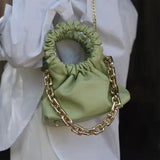 Mode en cuir se plie haut de gamme sac pour femme ins blogueur Xiaohongshu style populaire nuage sac à la mode sac pour femme