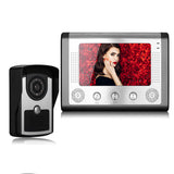 Sonnette de porte sans fil HD Sonnette visuelle imperméable de 7 pouces avec caméra Système d'interphone visuel HD