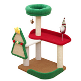 Arbre à chat sisal nouveau style de noël petite plateforme de saut jouets pour chats durable et résistant à l'usure multi niveaux
