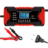 hargeur de batterie intelligent 12V 6A chargeur de batterie de voiture avec LCD tactile ecran multi protections pour voiture moto