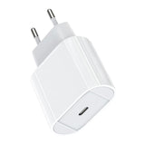 Chargeur de voyage 20w type-c charge rapide chargeur standard européen à coins arrondi adaptateur secteur universel chargeur USB