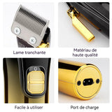 Tondeuse cheveux professionnelle avec 11 accessoires 8w avec affichage numérique rechargeable ensemble tondeuse à cheveux hommes