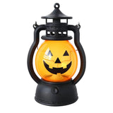 Lanterne citrouille portable pour Halloween, décoration de crâne, lanterne de poney, lampe accessoire d'atmosphère de fête de bar