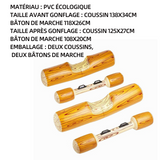 Bouée gonflable 2 ensembles gonflable flottant jouets radeau bouée gonflables flottante jeu de combat bouée de bûche de piscine