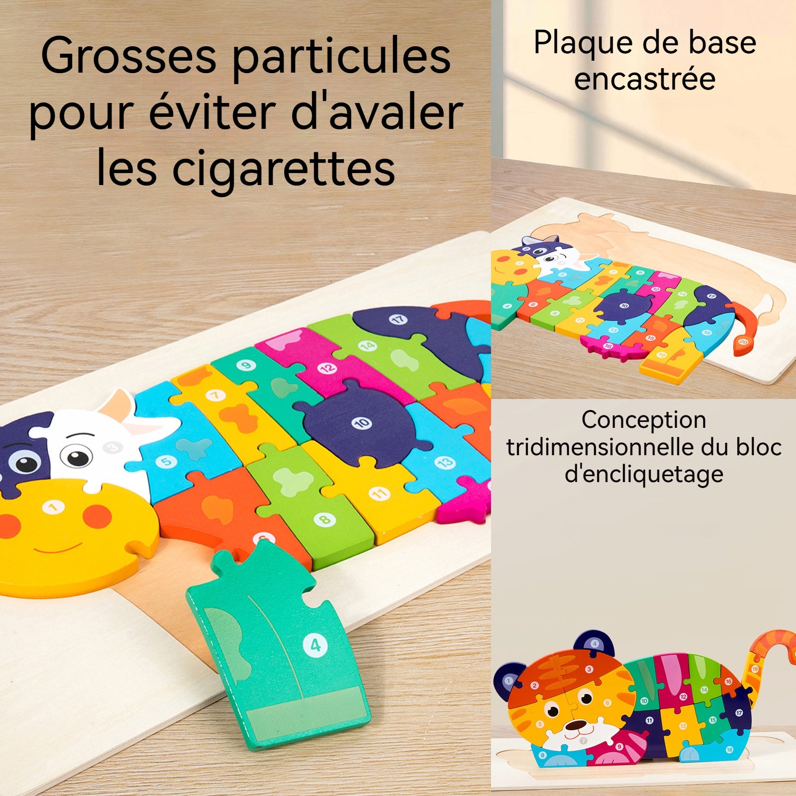 Puzzle bois bébé éducatif - jeu Montessori 1 an durable - Joujoux Bebe Puzzle bois bébé éducatif - jeu Montessori 1 an durable - Joujoux Bebe