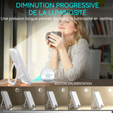 Lampe de luminothérapie 10000LUX lampe de photothérapie avec 4 modes de minuterie simuler la lumière du jour pour bureau maison