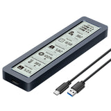 Boîtier SSD M2 SATA 5gbps avec écran d'affichage numérique compatible boîtier SSD pour 2230/2242/2260/2280 boîtier de disque