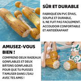 Bouée gonflable 2 ensembles gonflable flottant jouets radeau bouée gonflables flottante jeu de combat bouée de bûche de piscine