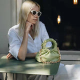 Mode en cuir se plie haut de gamme sac pour femme ins blogueur Xiaohongshu style populaire nuage sac à la mode sac pour femme