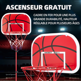Panier de basket 47x33cm Diamètre 25cm PET enfants mini panier de basket panier de basket-ball mural panneau de basket à accrocher