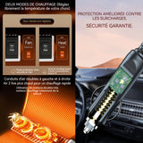 hauffage de voiture 150W 12x6x9cm air froid et chaud 360 degrés rotatif dégivrage et désembuage chauffage réchauffeur de voiture